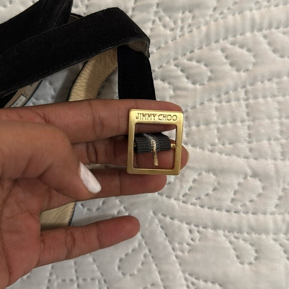 JIMMY CHOO black suede size 37 - Picture 5 of 8